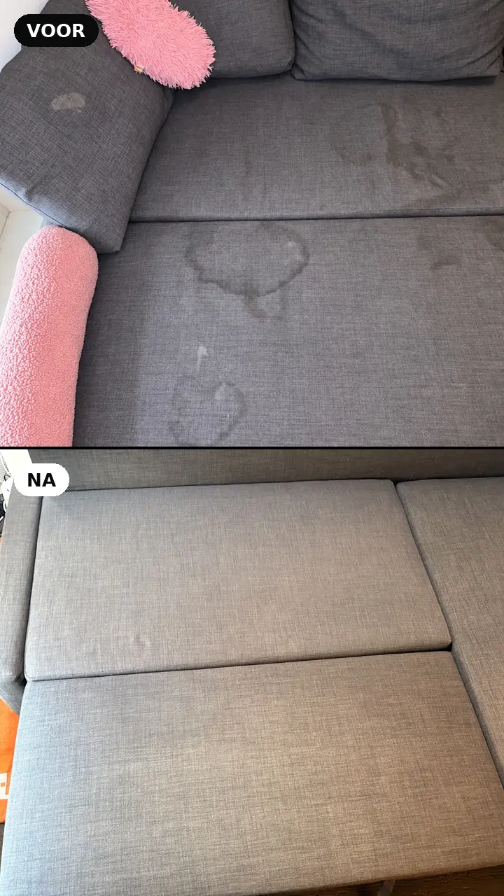 Zetel · voor en na — resultaat van The Cleaning Company