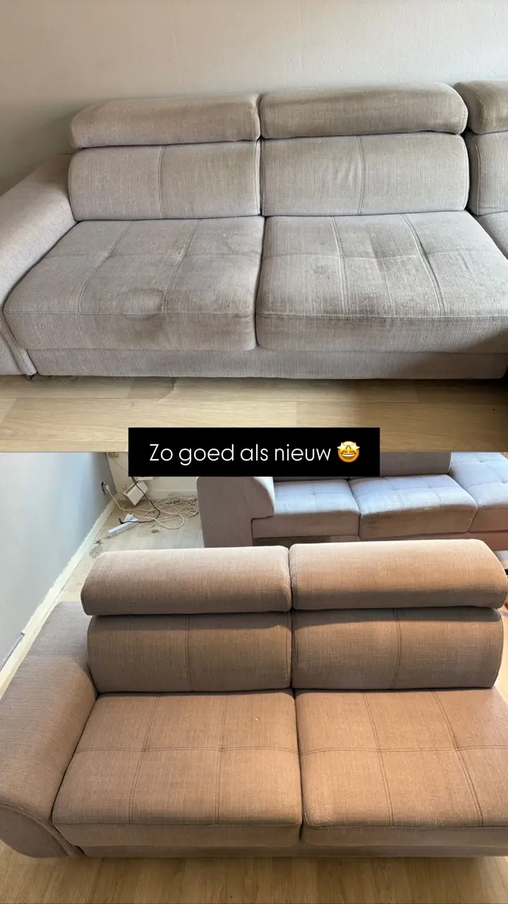 Zetel · voor en na — resultaat van The Cleaning Company